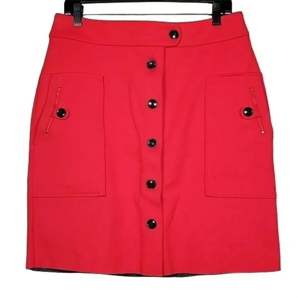 J. Jill Button Mini Skirt Sz S